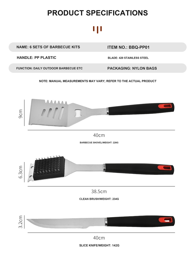 BBQ-PP01 tool dimensions and specifications