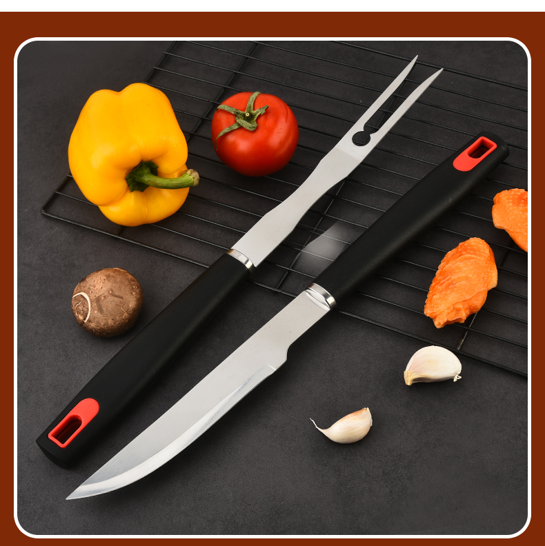 BBQ-PP01 barbecue fork tongs and carving knife