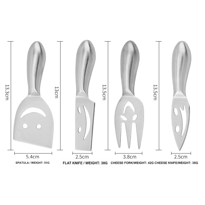 4-Piece Smiling Cheese Knife Set – CK-SS02 product photograph 3