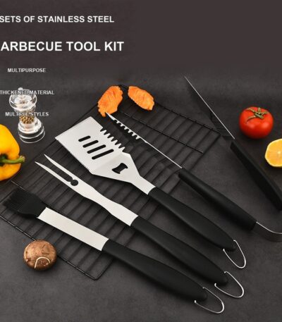 4-Piece PP Handle BBQ Tool Set – BBQ-PP02 image 1