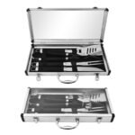 4-Piece Black Handle BBQ Tool Set – BBQ-SC002 image 5