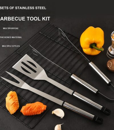 3-Piece Stainless Steel BBQ Tool Set – BBQ-SS06 image 1