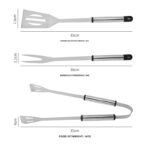 3-Piece Stainless Steel BBQ Tool Set – BBQ-SS06 image 3