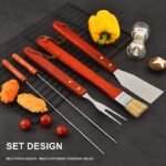 10-Piece Wood Handle BBQ Tool Set – BBQ-WH003 image 2