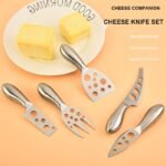 4-Piece Hole Pattern Cheese Knife Set – CSS06 image 1