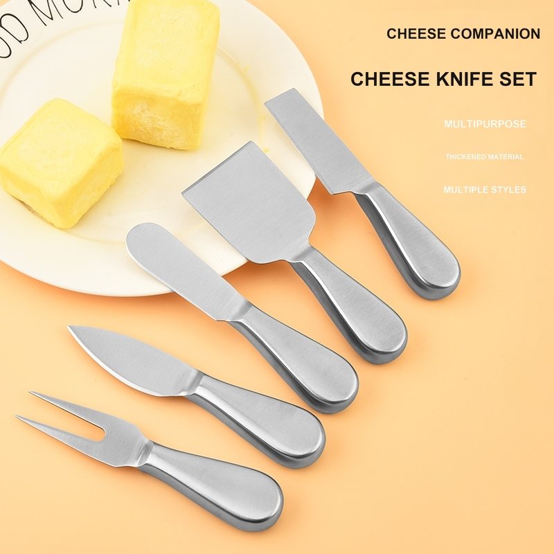 5-Piece Stainless Steel Cheese Knife Set – CSS07 image 1