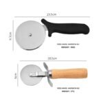 Wood Handle Stainless Steel Pizza Cutter Wheel – CW-002 image 4
