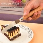 4-Piece Wood Handle Pizza Cutter and Spatula Set – CW05R image 3