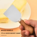 4-Piece Rounded Wood Handle Cheese Knife Set – CW06R image 2