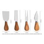 4-Piece Wood Handle Cheese Knife Set – CW07R image 4