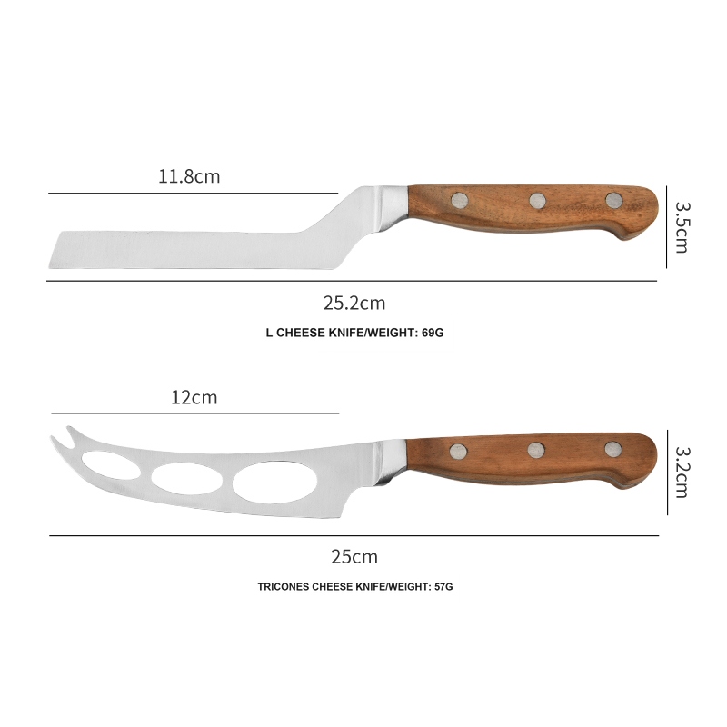 6-Piece Rosewood Handle Cheese Knife Set – CK-CW01 product photograph 6