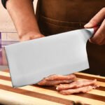 Rosewood Handle Cleaver and Slicing Knife – KF-WH001 image 4