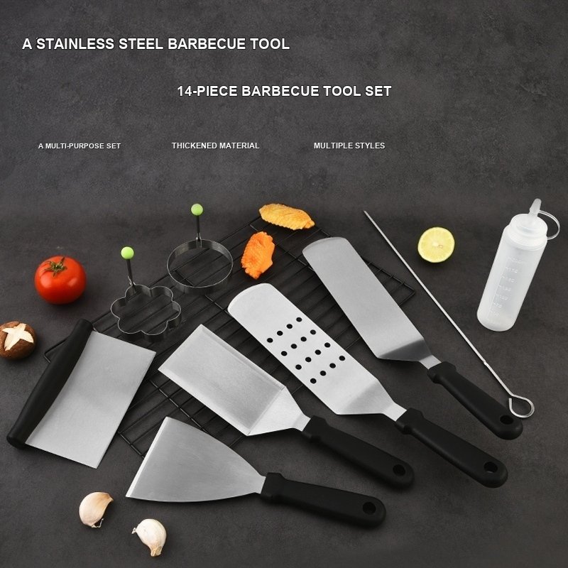 14-Piece Griddle and BBQ Spatula Tool Set – SP-BP001 image 1
