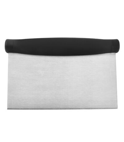 SP-CP-001 stainless steel bench scraper with slim cylindrical black grip